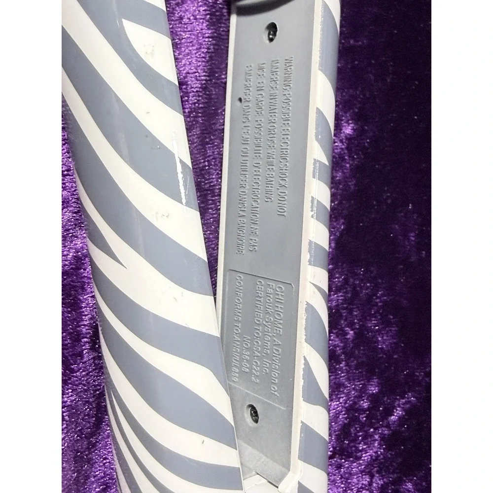 CHI Smart Flat Iron Grey Zebra Digital Titanium Hairstyling
